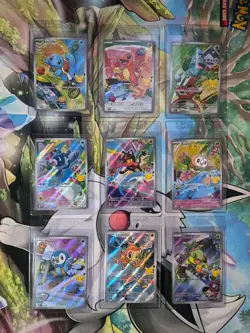 Pokemon First Partner Illustration 30th Collection Complete Promo Set of 9 Lot 4 - Image 1