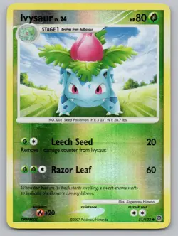 Ivysaur 51/132 Uncommon Secret Wonders Pokemon Reverse Holo MP - Image 1