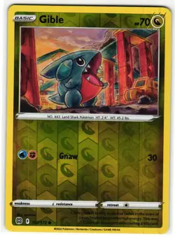 GIBLE 107/172 BRILLIANT STARS ENGLISH POKEMON TCG - Image 1