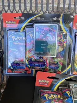 3x Blisters (9 Total Packs) Phantasmal Flames Booster Pokemon 3 pack blister - Image 3