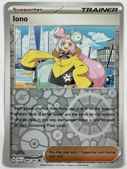 Pokemon TCG Iono Scarlet & Violet Paldean Fates 080/091 NM - Image 1