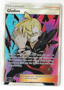 Gladion 109/111 SM Crimson Invasion Full Art Ultra Rare Pokemon NM - Image 1