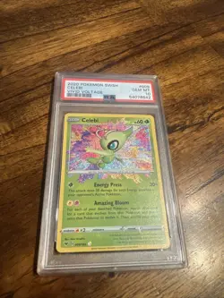 Celebi Vivid Voltage 2020 Pokemon TCG Card #009/185 PSA 10 - Image 2