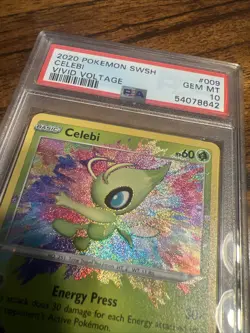 Celebi Vivid Voltage 2020 Pokemon TCG Card #009/185 PSA 10 - Image 3