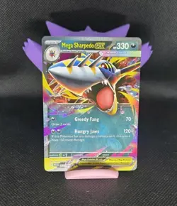Mega Sharpedo ex 061/094 Double Rare Phantasmal Flames Pokemon Near Mint - Image 1