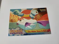 Topps Pokemon #47 Water Race is On, RaisedHolo/Foil, Pikachu's Vacation, NM - Image 1