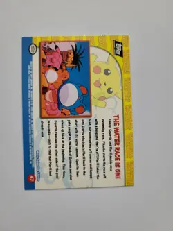 Topps Pokemon #47 Water Race is On, RaisedHolo/Foil, Pikachu's Vacation, NM - Image 3