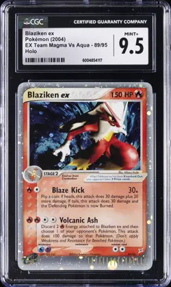 2004 POKEMON EX TEAM MAGMA VS AQUA, HOLO #89/95 BLAZIKEN EX CGC 9.5 - Image 1