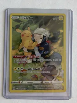 Pokemon Pikachu Ultra Rare Holo TG05/TG30 Lost Origin Trainer Gallery EN HP 60 - Image 1