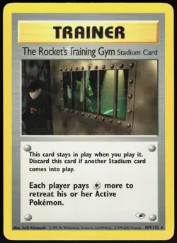 Gym Heroes The Rocket's Training Gym 104/132 Rare Pokemon Unlimited MP - Image 1