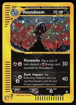 Pokemon Houndoom H11/H32 Aquapolis Holo Rare Lightly Played - Image 1