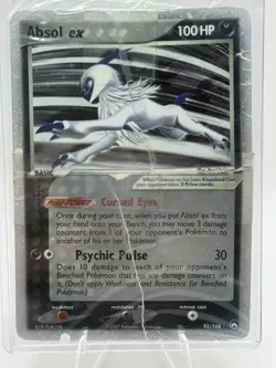 Pokemon Absol ex Ultra Rare Holo 92/108 EX Power Keepers 2007 100 HP Card - Image 2