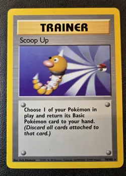 Pokemon TCG Scoop Up Trainer Base Set 78/102 Rare Unlimited Regular English Card - Image 1