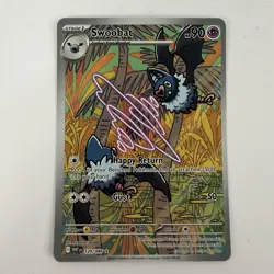 Pokemon Swoobat 120/086 Sv White Flare Illustration Rare Holo NM - Image 1