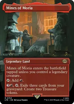 Mines of Moria - Surge Foil Extended Art LTR NM MTG - Image 1