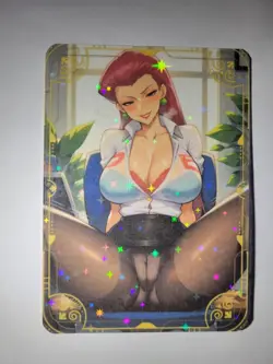 Jessie Team Rocket Pokemon Anime Waifu Card ACG Goddess Holo Hunny Bunny - Image 2
