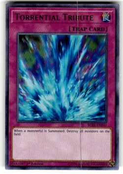 Torrential Tribute BLRR-EN047 Battles of Legend: NM 1st Edition Yugioh - Image 1