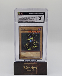 Konami Yu-Gi-Oh! Slot Machine Magic Ruler MRL-028 CGC 8 1st Ed Super Short Print - Image 1
