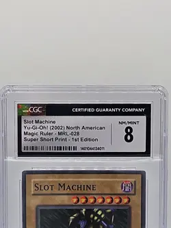 Konami Yu-Gi-Oh! Slot Machine Magic Ruler MRL-028 CGC 8 1st Ed Super Short Print - Image 3