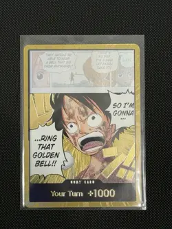 One Piece Adventure on Kami's Island OP15 EB04 Gold Don!! Card Monkey D Luffy - Image 1