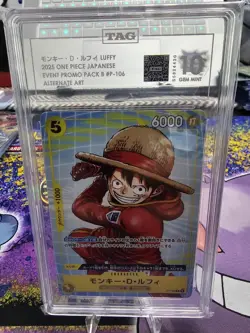 TAG 10 GEM MINT LUFFY P-106 ONE PIECE JPN EVENT PROMO PACK 2025 US SELLER - Image 1