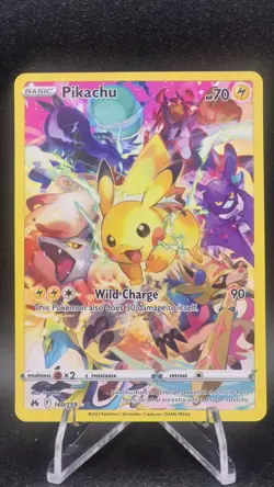 Pokemon TCG Pikachu Full Art Secret Rare Holo Card 160/159 Crown Zenith NM - Image 1