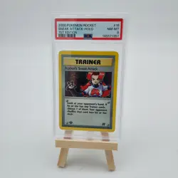 Pokemon TCG Cards 1st Edition Rocket's Sneak Attack 16/82 Holo Rare PSA 8 NM-MT - Image 1