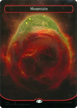 Mountain (#494) - Galaxy Foil Extended Art UNF NM MTG - Image 1