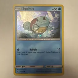 HD Swirl Squirtle 33/214 Unbroken Bonds Cosmos Holo Rare English Pokemon Card - Image 1