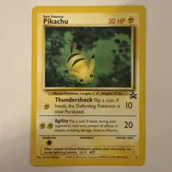 Pokemon Pikachu Black Star Promo Card 27/53 WOTC Regular - Image 1