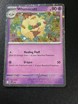 Whimsicott With 2 Maybe 3 Swirls !!! Black Star Promo Cosmos Pokemon Card Mint - Image 1