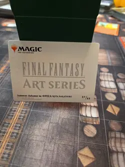 Summon: Bahamut Art Card (Gold-Stamp Signature) Art Series: Final Fantasy 37 - Image 2