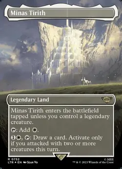 Minas Tirith - Surge Foil Extended Art LTR NM MTG - Image 1