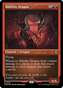 Balefire Dragon - Foil Etched CM NM MTG - Image 1