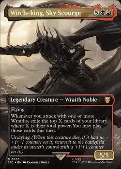 Witch-king, Sky Scourge - Surge Foil Extended Art LTC NM MTG - Image 1