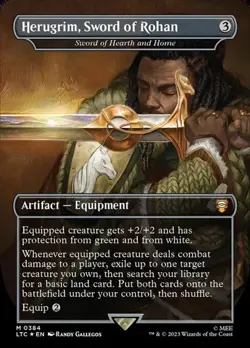 Sword of Hearth and Home "Herugrim, Sword of Rohan" - Surge Foil Exte LTC NM MTG - Image 1