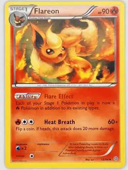 Flareon 13/98 Pokemon - XY Ancient Origins MP - Image 1