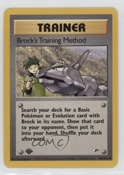 Brock's Training Method 1st Ed. Pokemon Gym Heroes #106 2000 - Image 1