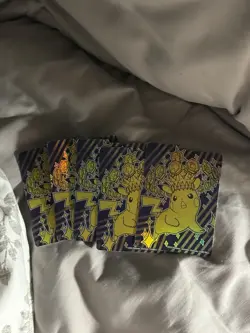 Set of 5 Pokemon TCG Dividers from Surging Sparks (Holographic Stellar Pikachu) - Image 1
