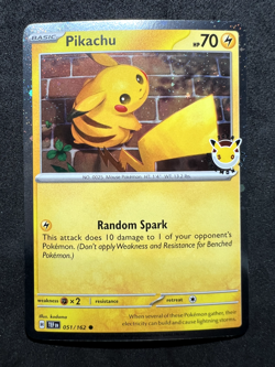 Pikachu 051/162 - Pokemon Day 2026 Stamped 30th Anniversary Cosmos - NM - Image 1