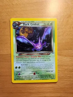 Dark Crobat - 2/105 - Pokemon Neo Destiny Unlimited Holo Rare Card WOTC NM - Image 1