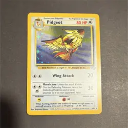 Pokemon Pidgeot Jungle 8/64 Holo Rare Unlimited 80 HP Stage 2 English 1999 WotC - Image 1
