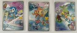 Pokemon TCG First Partner Illustration Collection Series 1 Gen 4 Starters set - Image 1
