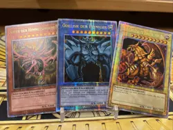 Yugioh Obelisk , Slifer, RA, Quarter Century Secret Rare LC01-DE1,2,3 - Image 1