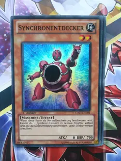 ✅YUGIOH 1x SYNCHRONENTDECKER - 5DS3-DE005 SUPER RARE EXCELLENT DEUTSCH✅ - Image 1