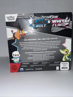Pokemon TCG Black Bolt And White Flare Poster Collection Box - In Hand - Image 3
