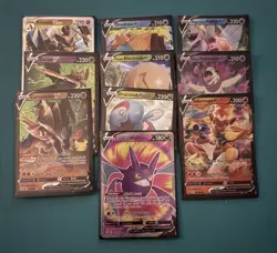 Pokemon TCG EX/V/VSTAR Bundle 27 Card Mix Sets English Job lot - Image 2