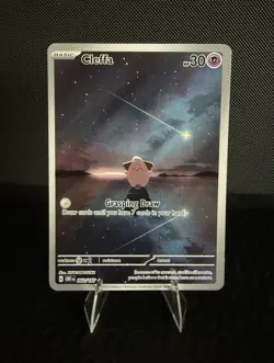 Pokemon Scarlet & Violet: Obsidian Flames Cleffa Illustration Rare Card #202/197 - Image 1