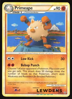 Primeape - 22/95 - Rare - Unleashed - Pokemon Card - Image 1