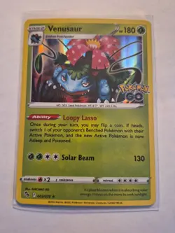 Pokemon Rare Foil Holo Foil Venusaur Card 003/078 Pokemon Go - Image 1